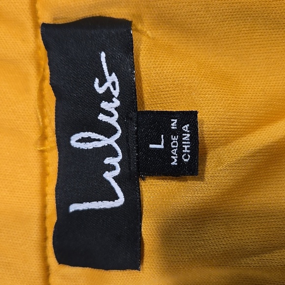 Lulu's Yellow Off-Shoulder Mini Dress - Picture 4 of 9